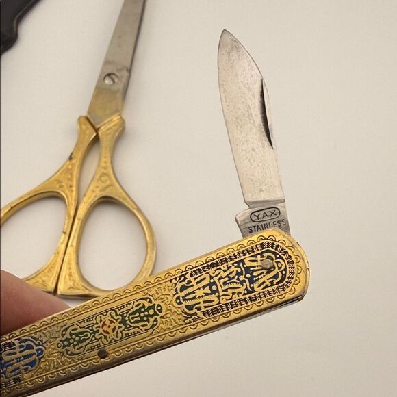 Gold and Black Scissor and Letter Opener set - Picture 4 of 4